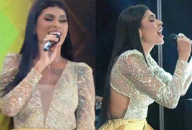A cantora chegou ao Top 5 da edição (Reprodução)