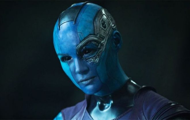 A atriz interpreta Nebula na trilogia (Reprodução)