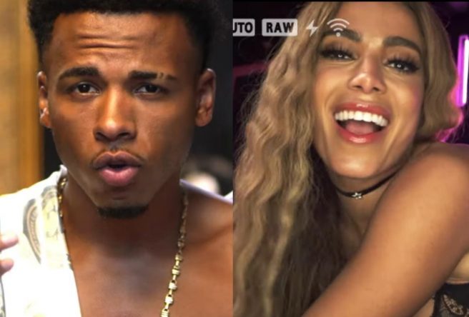 No vídeo, Anitta interpreta uma "cam girl" (Reprodução)
