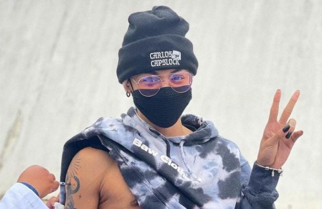 Pelo Instagram, a artista celebrou o momento: "Viva o SUS" (Reprodução)