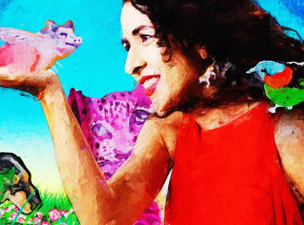 A série de pinturas é assinada pela artista Marcela Cantuária (Divulgação)