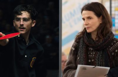 Imagem de notícia sobre Timothée Chalamet toma chapisco de Juliette Binoche após fala sobre ópera e balé